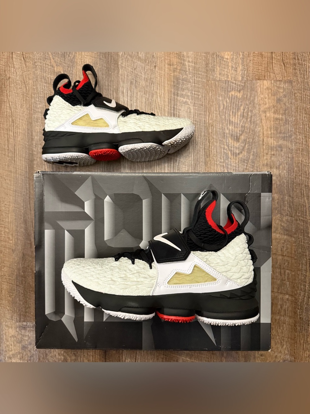 Nike LeBron 15 XV PE Diamond Turf Prime White Deion Sanders